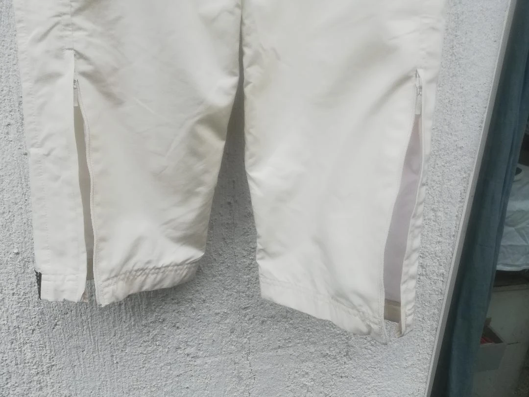 Elastische broek met koord Uniseks (Heren/Dames) joggingstijl Ecru T.S (1 vlek) – photo 2